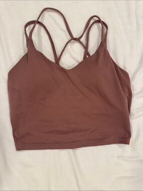 Old Navy Strappy Bralette Crop Top - Mauve Brown